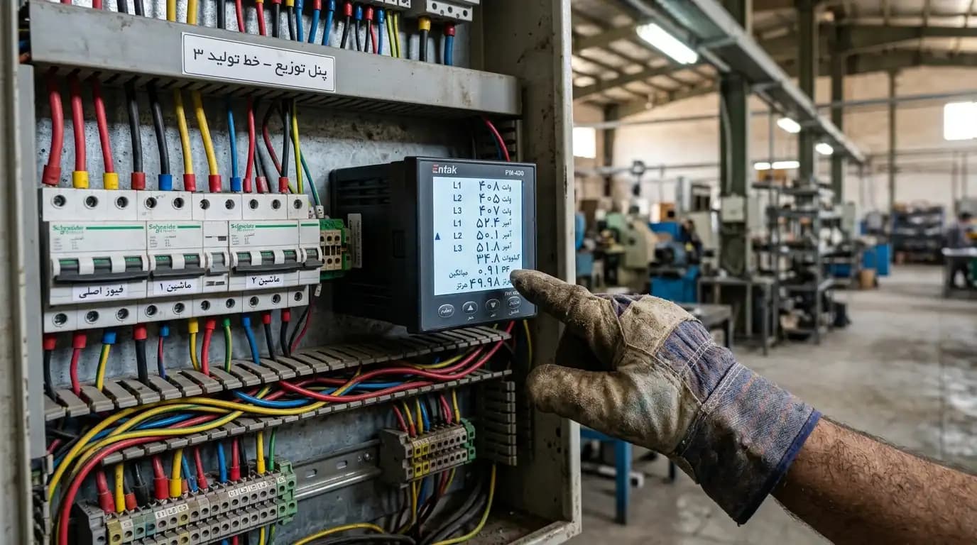 مدیریت بهرهوری انرژی در صنعت: کاربرد سیستمهای پایش الکتریکی هوشمند مبتنی بر اینترنت اشیا