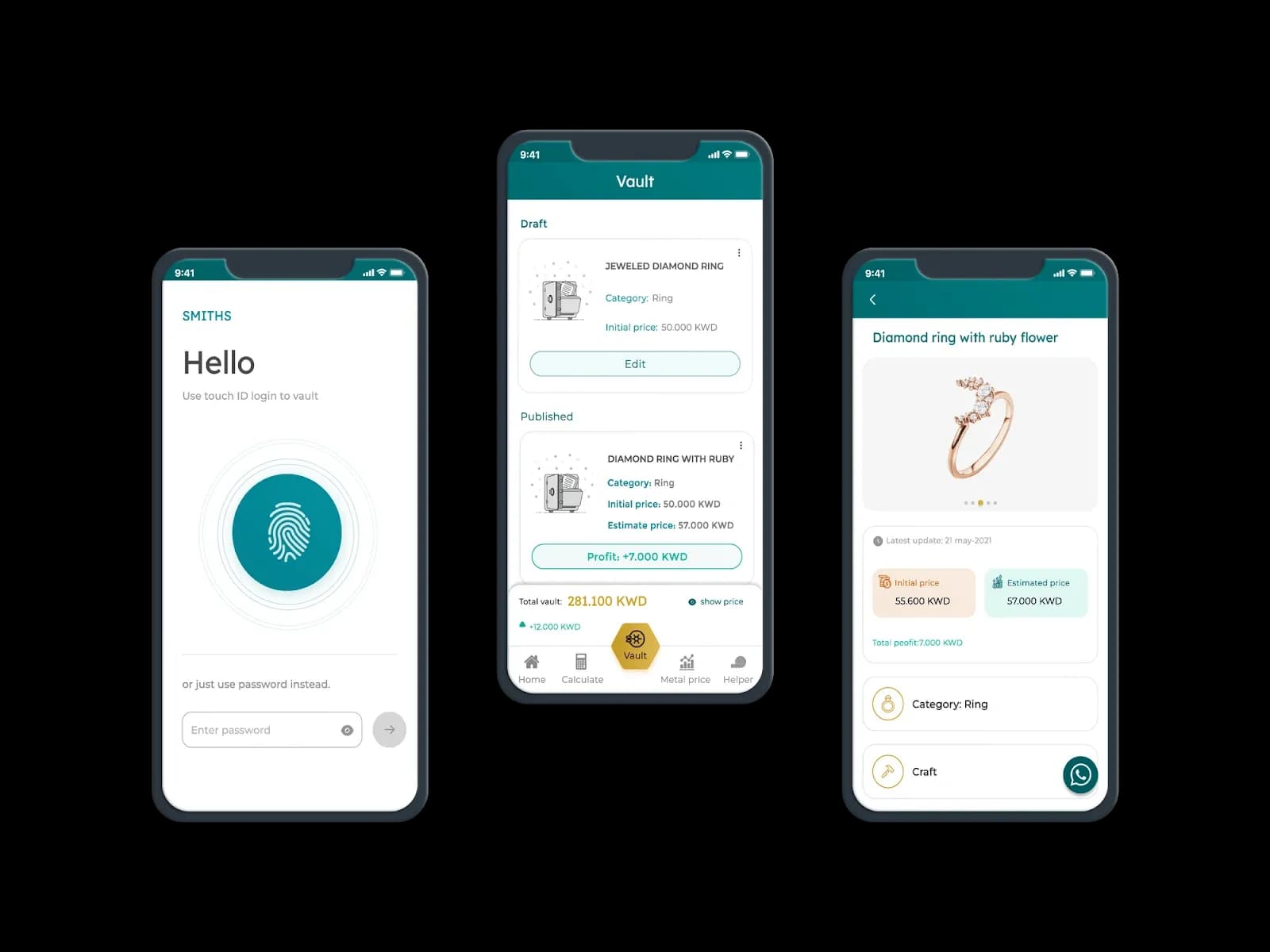 گاوصندوق برای محاسبه قیمت طلا و جواهرات