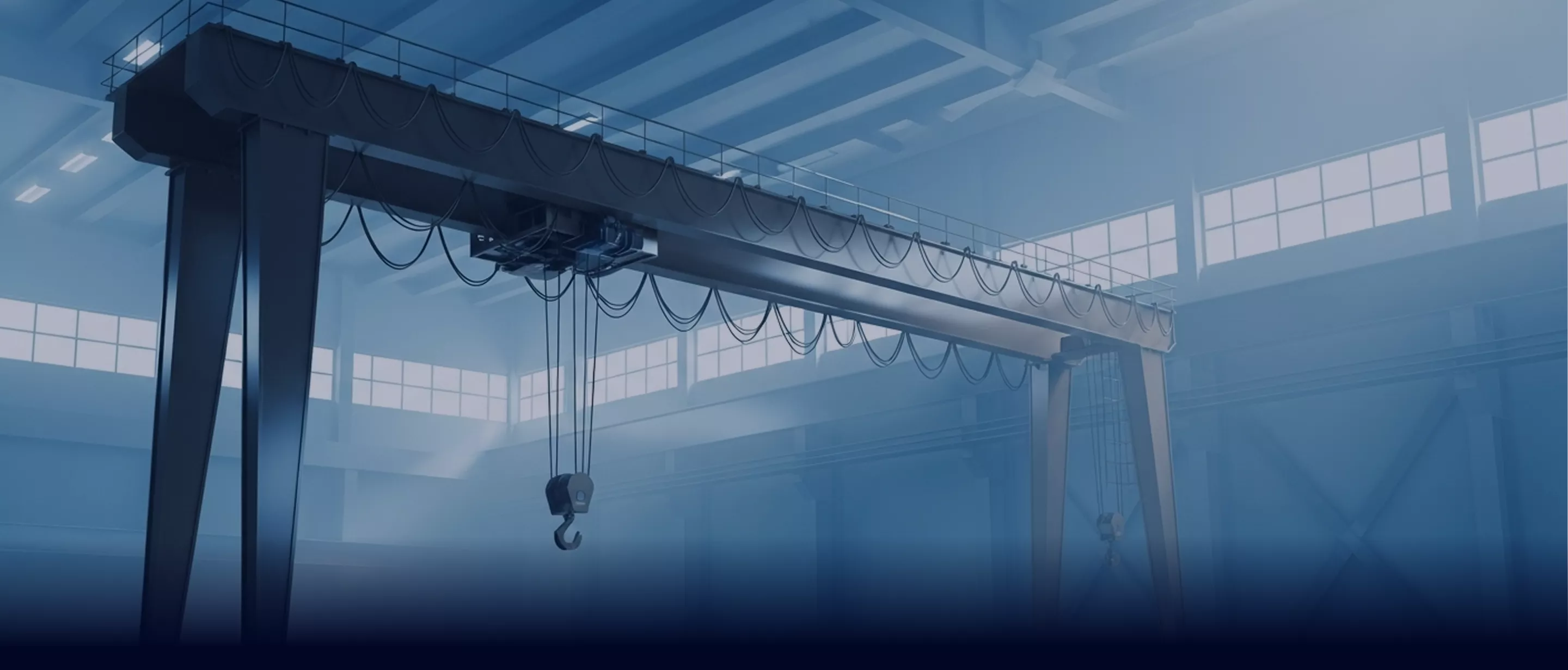 Control, monitoring, and performance reporting system for industrial cranes